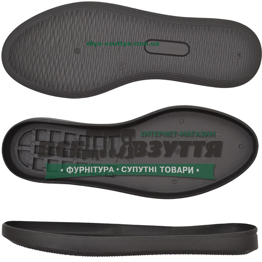 2631 TR р. 36-41 кіл-р. Чорний  Підошва жіноча