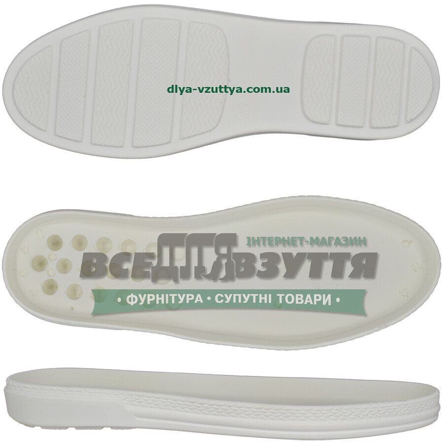 3243 PU р.36-41 Белая. Подошва женская