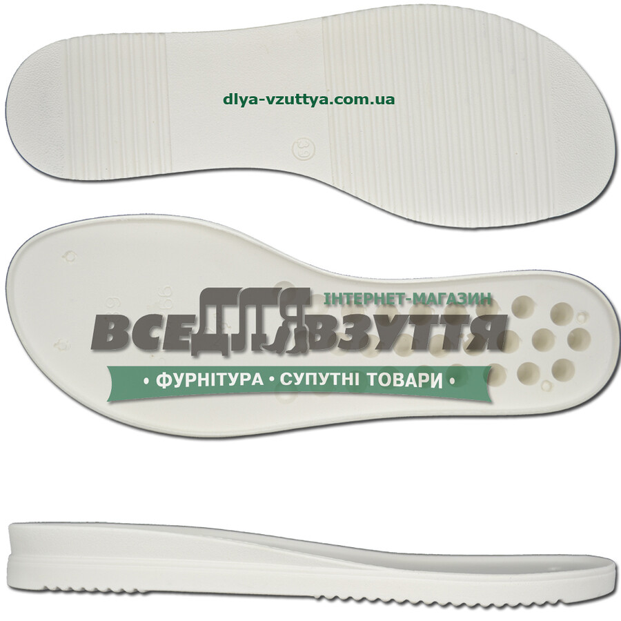 3266 PU р.36-41 цв.БЕЛЫЙ Подошва женская
