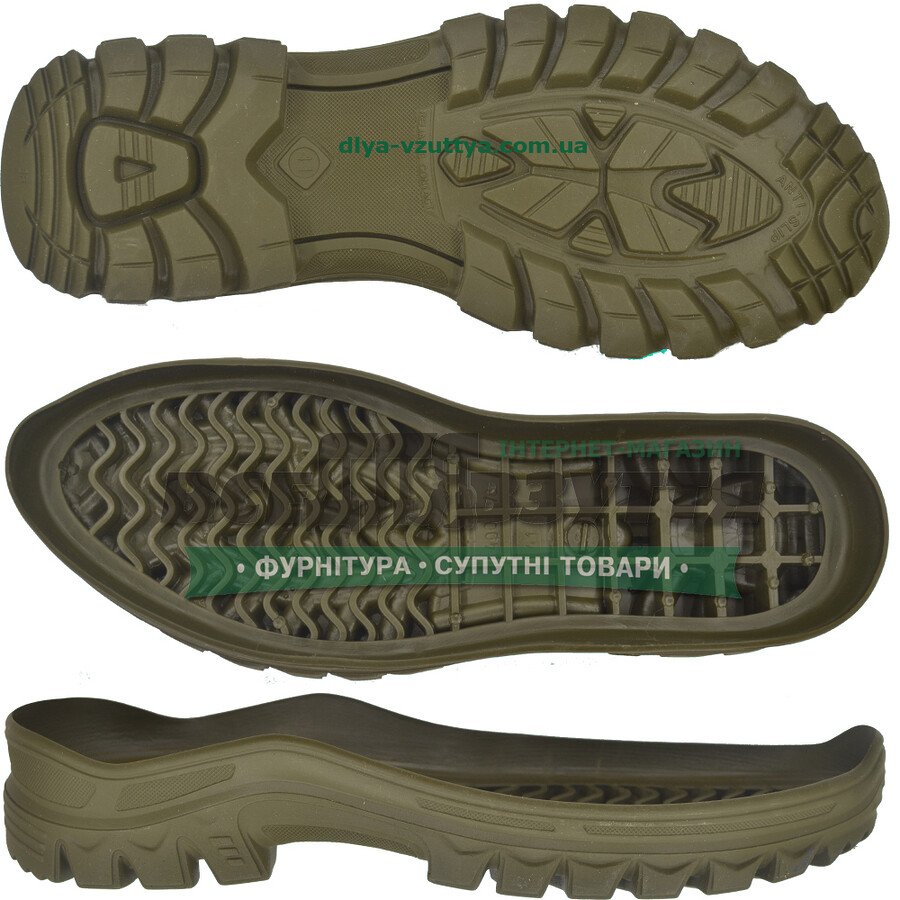 40078 TR р. 40-45  цв. ХАКИ Подошва мужская