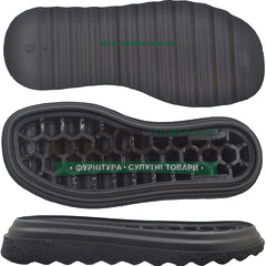 70061 PU р. 36-41  цв. Черный  Подошва женская