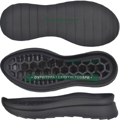 70066 PU р. 36-41  цв. Черный  Подошва женская
