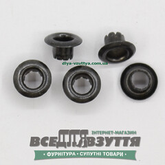 Блочка под шнурок Ø 3,5 мм (3501) цв. Черный