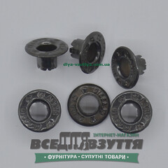 Блочка под шнурок Ø 5 мм (3509) цв. Черный