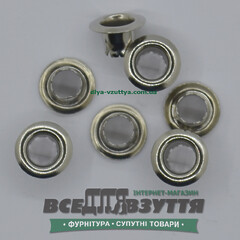 Блочка под шнурок Ø 3,5 мм (3510) цв. Хром