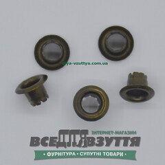 Блочка под шнурок Ø 5,2 мм (3511) цв. Антик