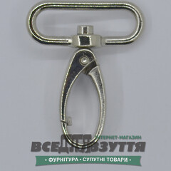 Карабин галантерейный 40мм (4000) цв. Хром