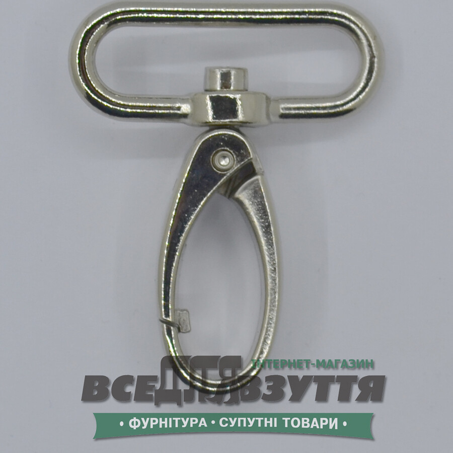 Карабин галантерейний 40мм (4000) кіл-р. Хром