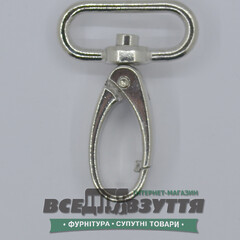 Карабин галантерейный 30мм (4001) цв. Хром