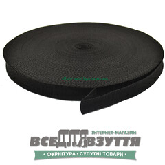 Лента ременная 20мм цв. Черный