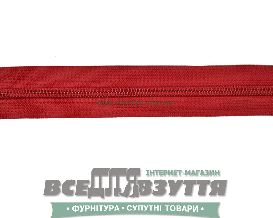 Молния №7 (метражная) красная