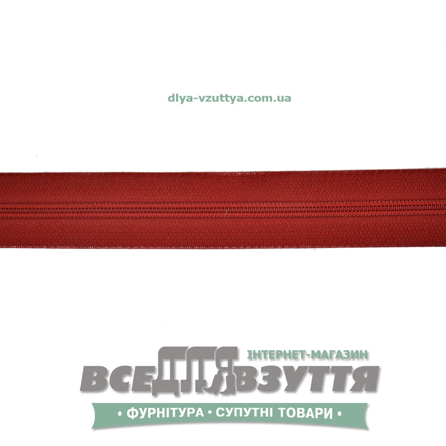 Молния обувная Т6 (№5)(метражная) красная