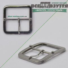 Пряжка для взуття (22744) 31мм кіл-р. Темний никель