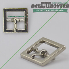 Пряжка для обуви (30417) 10,4мм цв. Хром