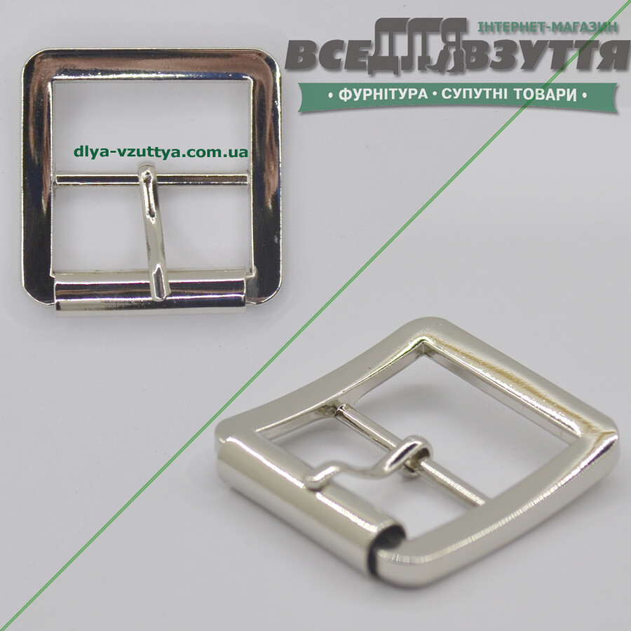 Пряжка для обуви (55155) 24мм цв. Хром
