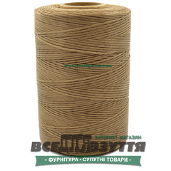 Шнур вощеный плоский 1.0мм 500м цв.Темно-бежевый