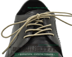 Шнурок вощеный круглый 1.2.0 (50см) бежевый