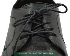 Шнурок вощеный круглый 1.2.0 (100см) черн.