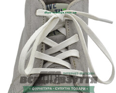 Шнурок вощеный плоский 2х5 (150см) белый