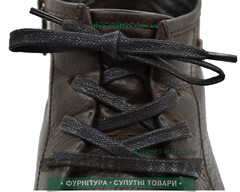 Шнурок вощеный плоский 2х5 (60см) Черный