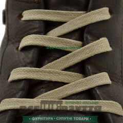 Шнурок вощеный плоский 2х5 (70см) бежевый